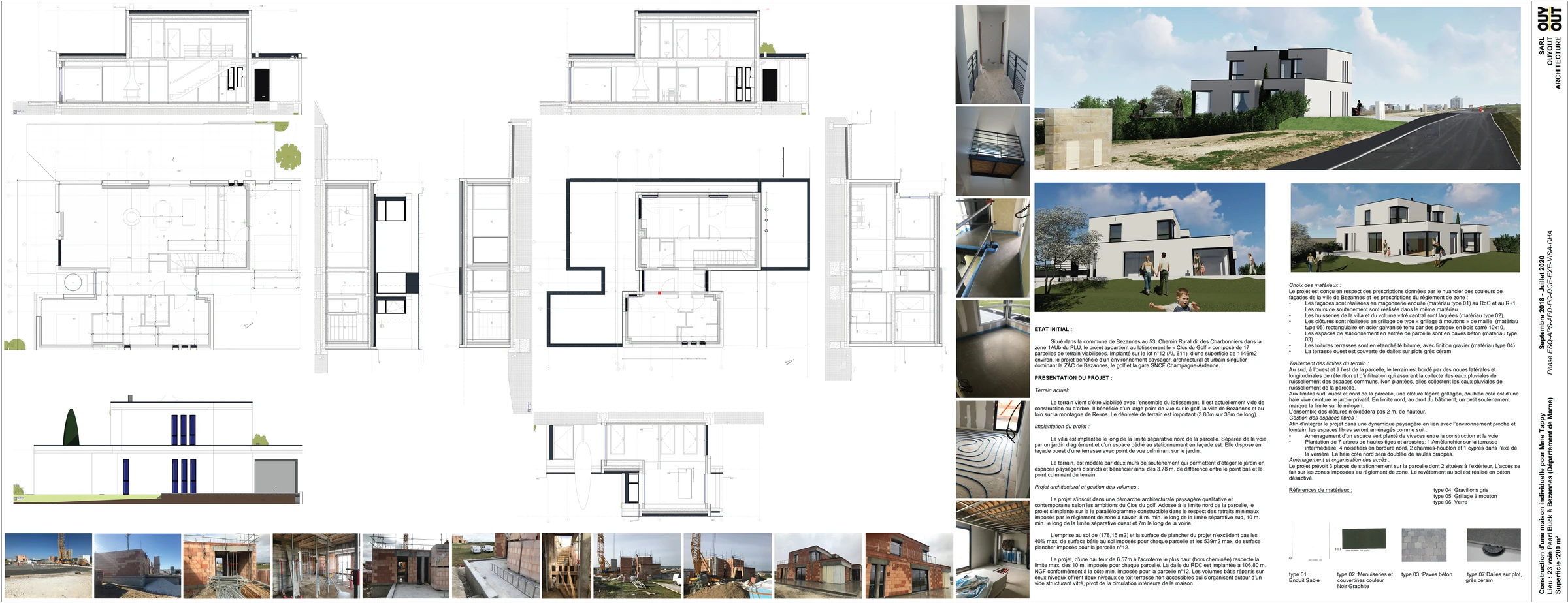 Maison Bezannes — portfolio presentation sheet