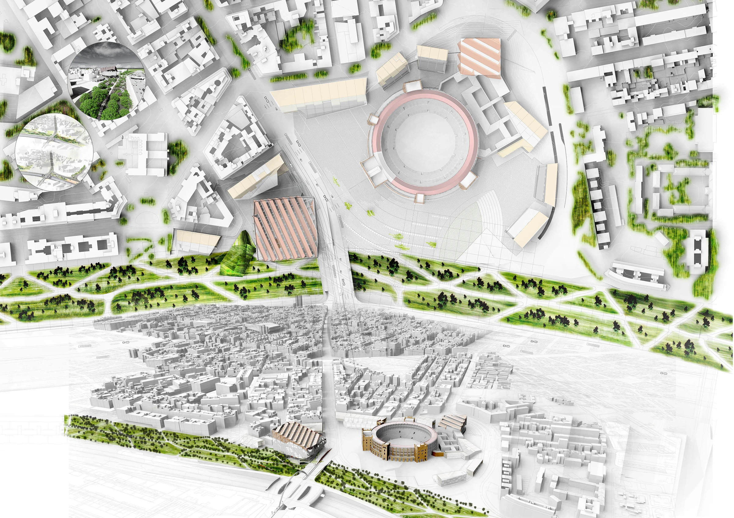 Thesis Sheet 02 — Structural axonometry and site plan